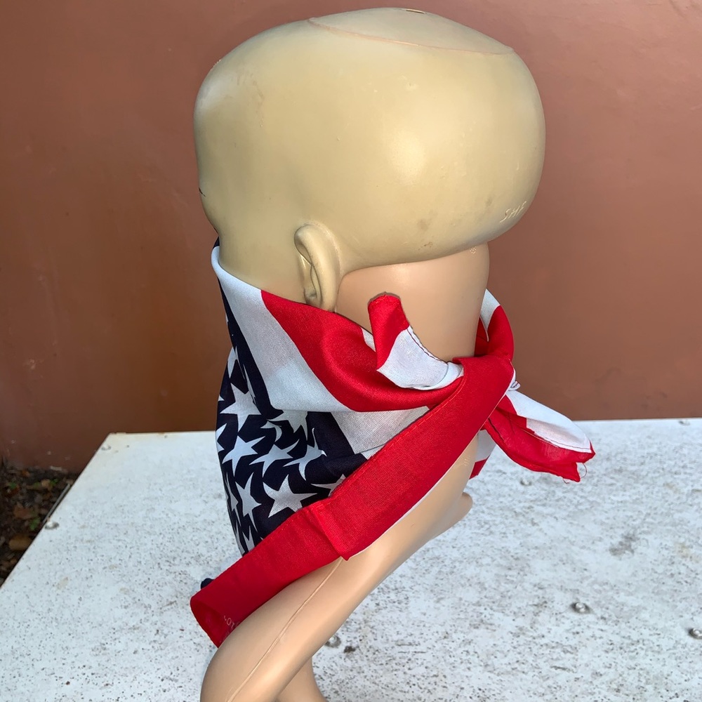 USA🇺🇸Red white and blue Multi functional scarf - Picture 5 of 8